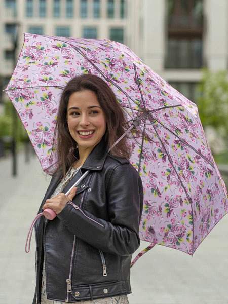 L354-4417 PinkFloral (Розовые цветы) Зонт женский механика Fulton Fulton, Артикул: L354-4417 PinkFloral фото №1