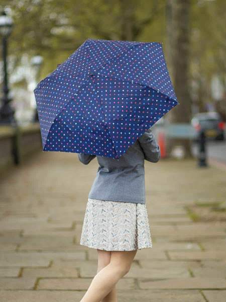 L553-4422 DitsyHearts (Сердца цветные) Зонт женский механика Fulton Fulton, Артикул: L553-4422 DitsyHearts фото №1