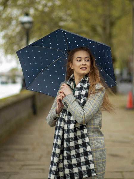 L553-4423 PolkaDot(Largerdots) (Горошек) Зонт женский механика Fulton Fulton, Артикул: L553-4423 PolkaDot(Largerdots) фото №1