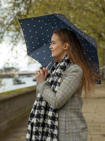 L553-4423 PolkaDot(Largerdots) (Горошек) Зонт женский механика Fulton Fulton, Артикул: L553-4423 PolkaDot(Largerdots) фото №1