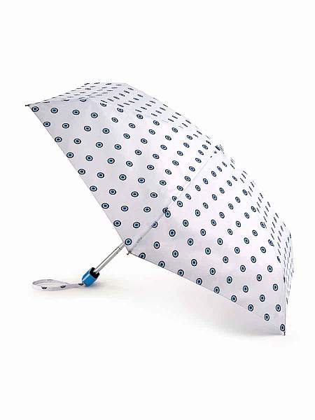 L501-4372 EvilEye (Горошек на белом) Зонт женский механика Fulton Fulton, Артикул: L501-4372 EvilEye фото №1