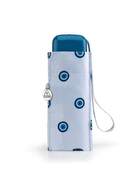 L501-4372 EvilEye (Горошек на белом) Зонт женский механика Fulton Fulton, Артикул: L501-4372 EvilEye фото №1