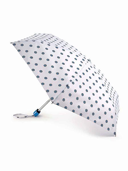 L501-4372 EvilEye (Горошек на белом) Зонт женский механика Fulton Fulton, Артикул: L501-4372 EvilEye фото №1