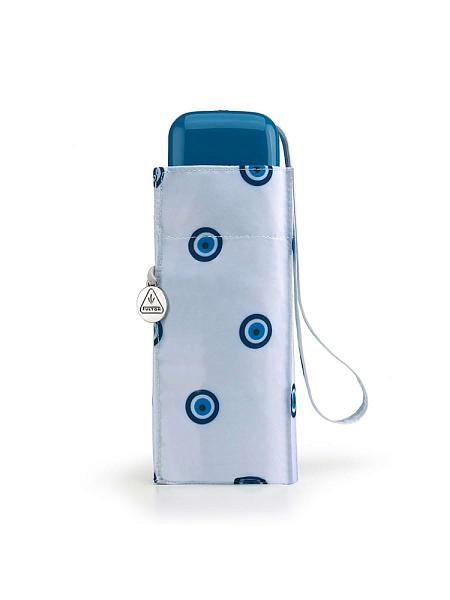 L501-4372 EvilEye (Горошек на белом) Зонт женский механика Fulton Fulton, Артикул: L501-4372 EvilEye фото №1