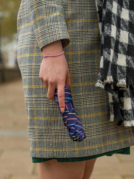 L553-4424 RainbowPinstripes (Разноцветные полоски) Зонт женский механика Fulton Fulton, Артикул: L553-4424 RainbowPinstripes фото №1