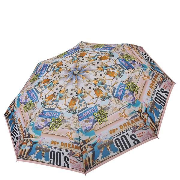 L-20102-6 Зонт жен. Fabretti, облегченный суперавтомат, 3 сложения,эпонж Fabretti, Артикул: L-20102-6 фото №1