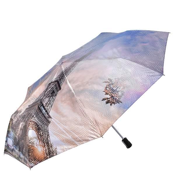 L-20142-9 Зонт жен. Fabretti, облегченный суперавтомат, 3 сложения,cатин Fabretti, Артикул: L-20142-9 фото №1