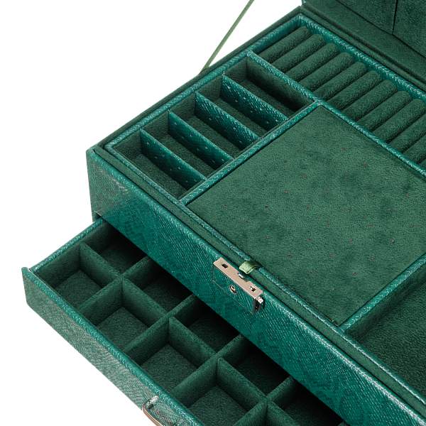 Шкатулка для украшений Jardin D'Ete, цвет зеленый, "змея", 30 х 21,5 х 14,5 см P3769 JARDIN D'ETE, Артикул: P3769 фото №1