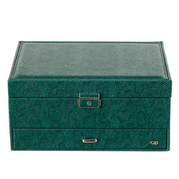 Шкатулка для украшений Jardin D'Ete, цвет зеленый, "змея", 30 х 21,5 х 14,5 см P3769 JARDIN D'ETE, Артикул: P3769 фото №1
