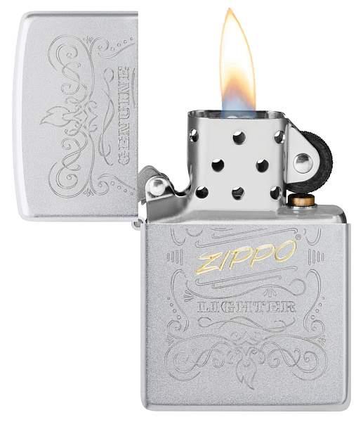 Зажигалка ZIPPO Лучшая цена 2023 с покрытием Satin Chrome, латунь/сталь, серебристая, 38x13x57 мм 48782 Zippo, Артикул: 48782 фото №1