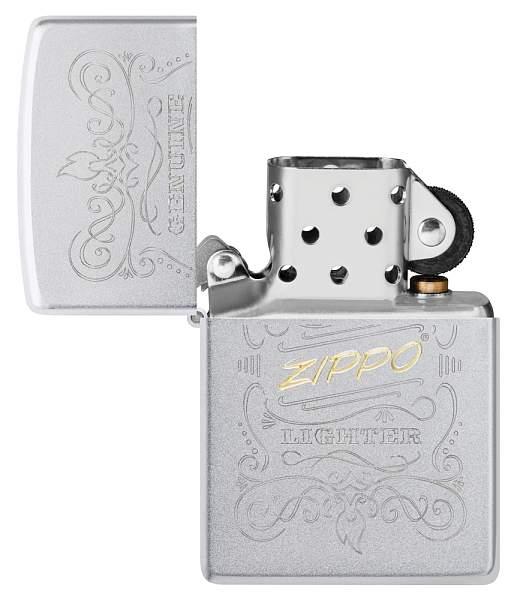 Зажигалка ZIPPO Лучшая цена 2023 с покрытием Satin Chrome, латунь/сталь, серебристая, 38x13x57 мм 48782 Zippo, Артикул: 48782 фото №1