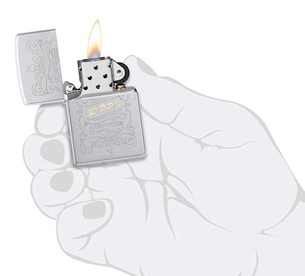 Зажигалка ZIPPO Лучшая цена 2023 с покрытием Satin Chrome, латунь/сталь, серебристая, 38x13x57 мм 48782 Zippo, Артикул: 48782 фото №1