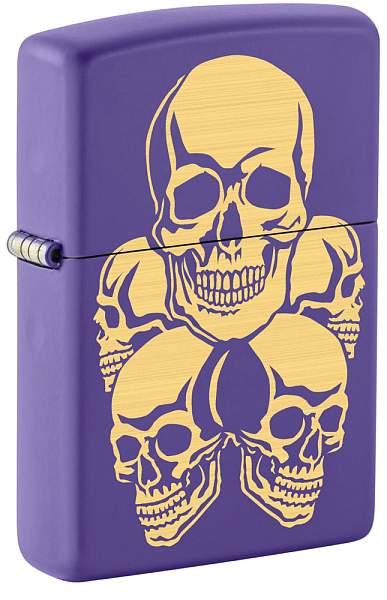 Зажигалка ZIPPO Лучшая цена 2023 с покрытием Purple Matte, латунь/сталь, фиолетовая, 38x13x57 мм 48783 Zippo, Артикул: 48783 фото №1