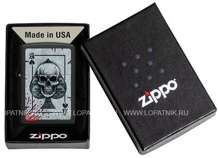 зажигалка zippo лучшая цена 2023 с покрытием black matte, латунь/сталь, черная, матовая, 38x13x57 мм 48794 Zippo