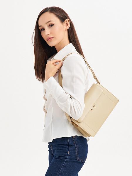 JS-9993-61 бежевая сумка женская (кожа) Jane's Story Jane's Story, Артикул: JS-9993-61 фото №1