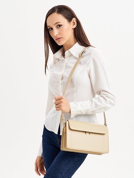 JS-9993-61 бежевая сумка женская (кожа) Jane's Story Jane's Story, Артикул: JS-9993-61 фото №1