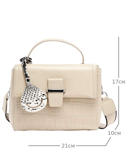 JS-1952-62 белая сумка женская (кожа) Jane's Story Jane's Story, Артикул: JS-1952-62 фото №1