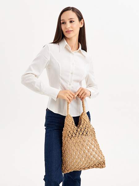 JS-a11-61 бежевая сумка женская Jane's Story Jane's Story, Артикул: JS-a11-61 фото №1