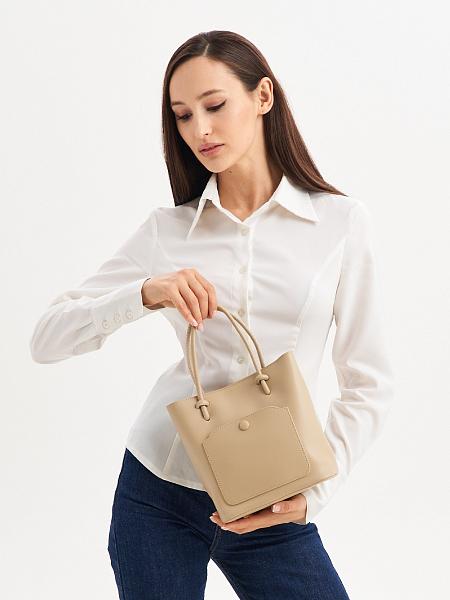 JS-8130-61 бежевая сумка женская (кожа) Jane's Story Jane's Story, Артикул: JS-8130-61 фото №1
