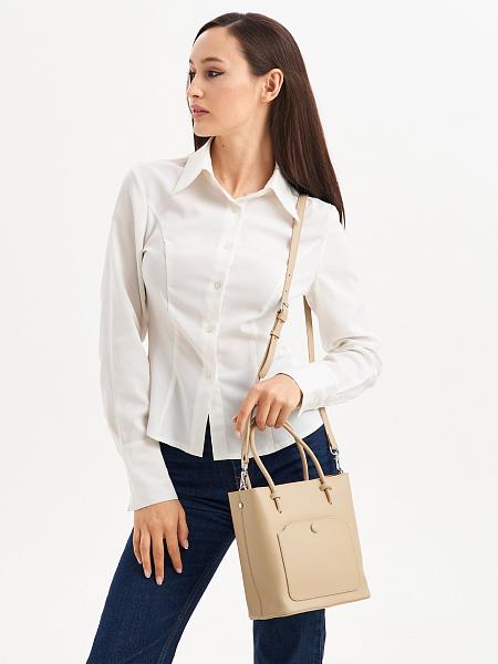 JS-8130-61 бежевая сумка женская (кожа) Jane's Story Jane's Story, Артикул: JS-8130-61 фото №1