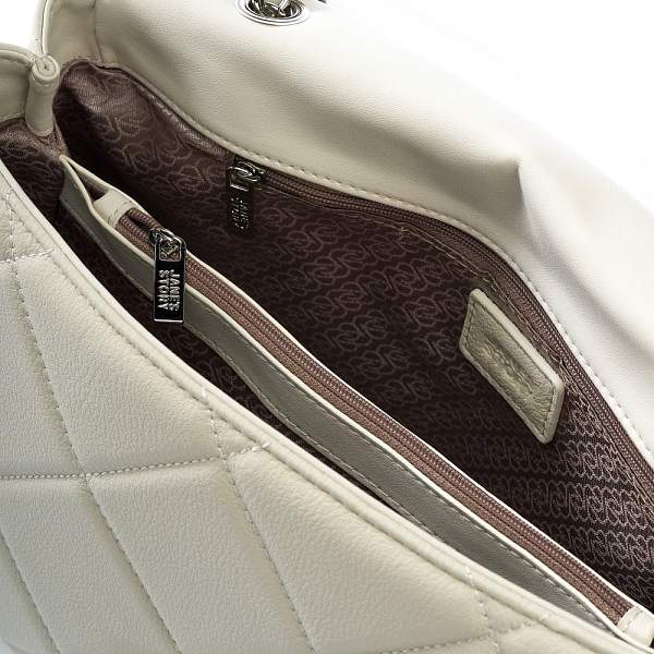 JS-8705-62 белая сумка женская (кожа) Jane's Story Jane's Story, Артикул: JS-8705-62 фото №1