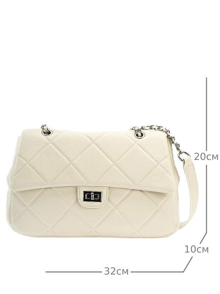 JS-8705-62 белая сумка женская (кожа) Jane's Story Jane's Story, Артикул: JS-8705-62 фото №1