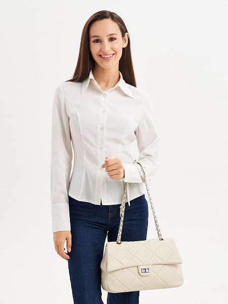 JS-8705-62 белая сумка женская (кожа) Jane's Story Jane's Story, Артикул: JS-8705-62 фото №1