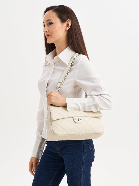 JS-8705-62 белая сумка женская (кожа) Jane's Story Jane's Story, Артикул: JS-8705-62 фото №1