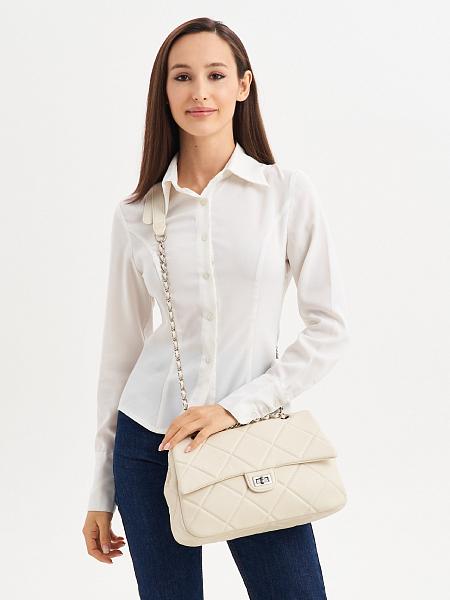 JS-8705-62 белая сумка женская (кожа) Jane's Story Jane's Story, Артикул: JS-8705-62 фото №1