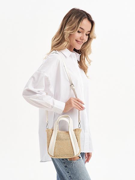 JS-1039-62 белая сумка женская Jane's Story Jane's Story, Артикул: JS-1039-62 фото №1