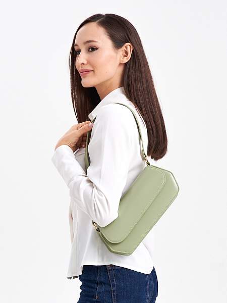 JS-9617-65 зеленая сумка женская (кожа) Jane's Story Jane's Story, Артикул: JS-9617-65 фото №1