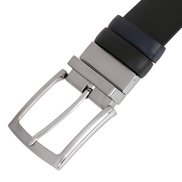 Ремень двухсторонний черный Conti Uomo 40123 Black/Blue Conti Uomo, Артикул: 40123 Black/Blue фото №1