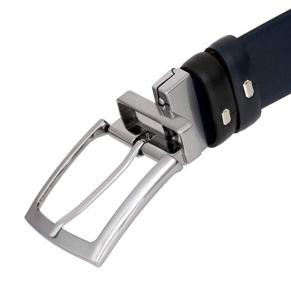 Ремень двухсторонний черный Conti Uomo 40123 Black/Blue Conti Uomo, Артикул: 40123 Black/Blue фото №1