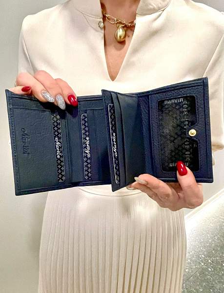 Кошелек NARVIN 9569-Polo D.Blue Vasheron, Артикул: 9569-Polo D.Blue фото №1