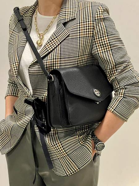 Сумка кросс-боди NARVIN 9810-Polo Black Vasheron, Артикул: 9810-Polo Black фото №1