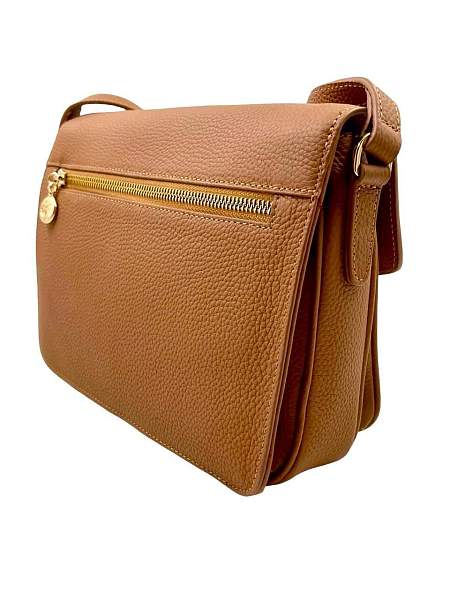 Сумка кросс-боди NARVIN 9810-Polo Caramel Vasheron, Артикул: 9810-Polo Caramel фото №1