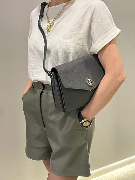 Сумка кросс-боди NARVIN 9810-Polo Grey Vasheron, Артикул: 9810-Polo Grey фото №1