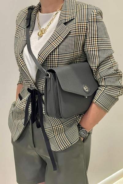 Сумка кросс-боди NARVIN 9810-Polo Grey Vasheron, Артикул: 9810-Polo Grey фото №1