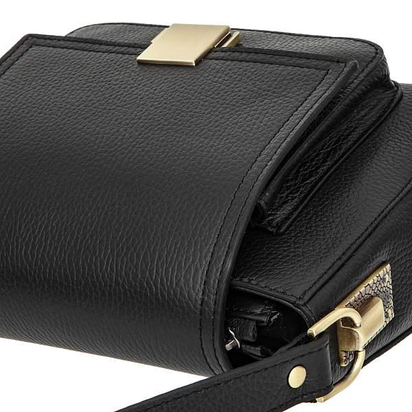 Cумка женская черный Sergio Belotti 60771 black Napoli Sergio Belotti, Артикул: 60771 black Napoli фото №1