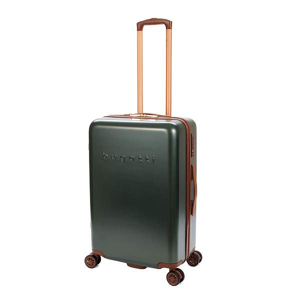 Чемодан BUGATTI Amelia, зеленый, поликарбонат / АБС-пластик, 42х24х67 см, 55 л 49716110 BUGATTI, Артикул: 49716110 фото №1