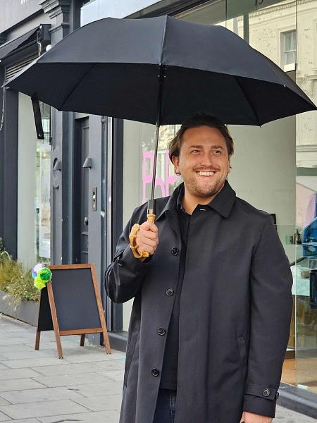 G938-01 Black (Черный) Зонт мужской механика Fulton Fulton, Артикул: G938-01 Black фото №1