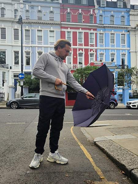 G938-03 Navy (Синий) Зонт мужской механика Fulton Fulton, Артикул: G938-03 Navy фото №1