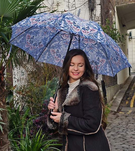 L931-4456 Bluebell (Колокольчик) Зонт женский трость Morris Co Fulton Fulton, Артикул: L931-4456 Bluebell фото №1