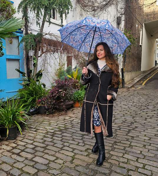 L931-4456 Bluebell (Колокольчик) Зонт женский трость Morris Co Fulton Fulton, Артикул: L931-4456 Bluebell фото №1