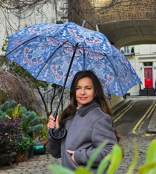 L931-4456 Bluebell (Колокольчик) Зонт женский трость Morris Co Fulton Fulton, Артикул: L931-4456 Bluebell фото №1