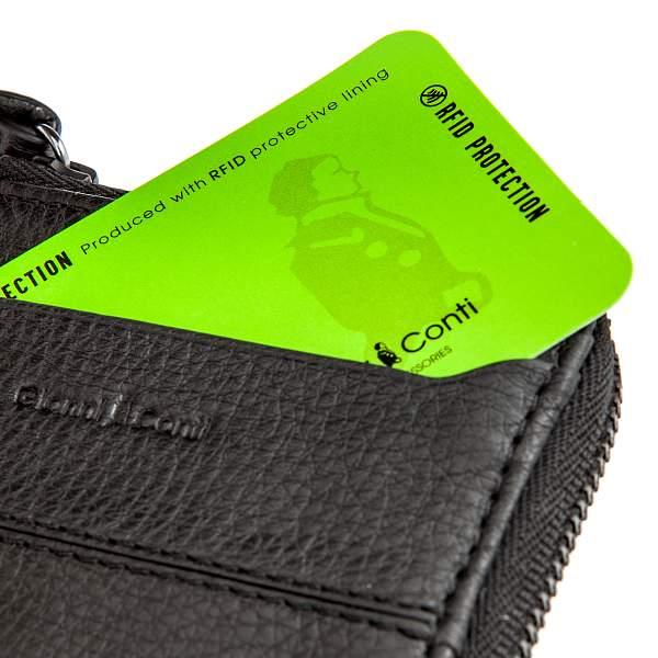 Портмоне черный Gianni Conti 1817287 black Gianni Conti, Артикул: 1817287 black фото №1