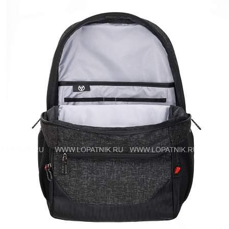 рюкзак torber xplor с отделением для ноутбука 15.6", чёрн/сер меланж, полиэстер, 44х30,5х14 см, 19 л t9563 Torber