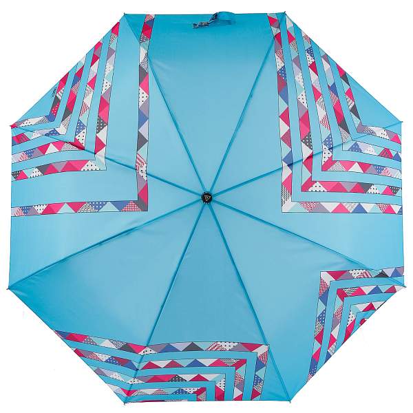 UFLR0020-9 Зонт жен. Fabretti, облегченный автомат, 3 сложения, 'эпонж Fabretti, Артикул: UFLR0020-9 фото №1