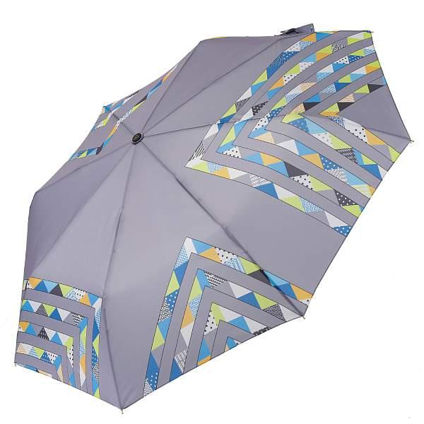 UFLR0020-3 Зонт жен. Fabretti, облегченный автомат, 3 сложения, 'эпонж Fabretti, Артикул: UFLR0020-3 фото №1