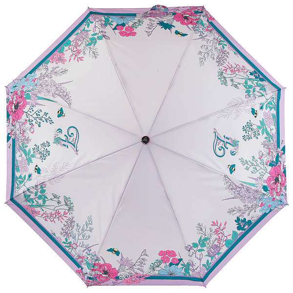 UFLR0023-10 Зонт жен. Fabretti, облегченный автомат, 3 сложения, 'эпонж Fabretti, Артикул: UFLR0023-10 фото №1